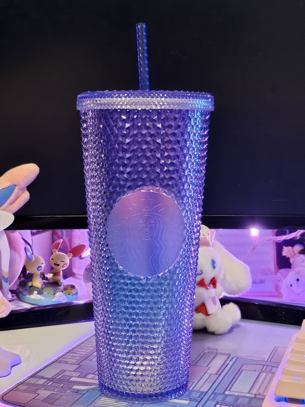 Starbucks Purple Studded Cold Cup Tumbler with Straw